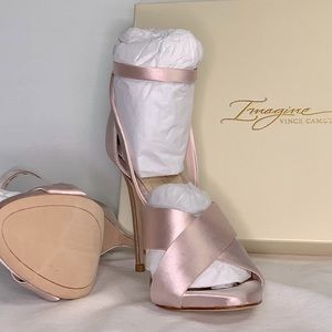 BRAND NEW - Vince Camuto Pink Satin Imagine Heels